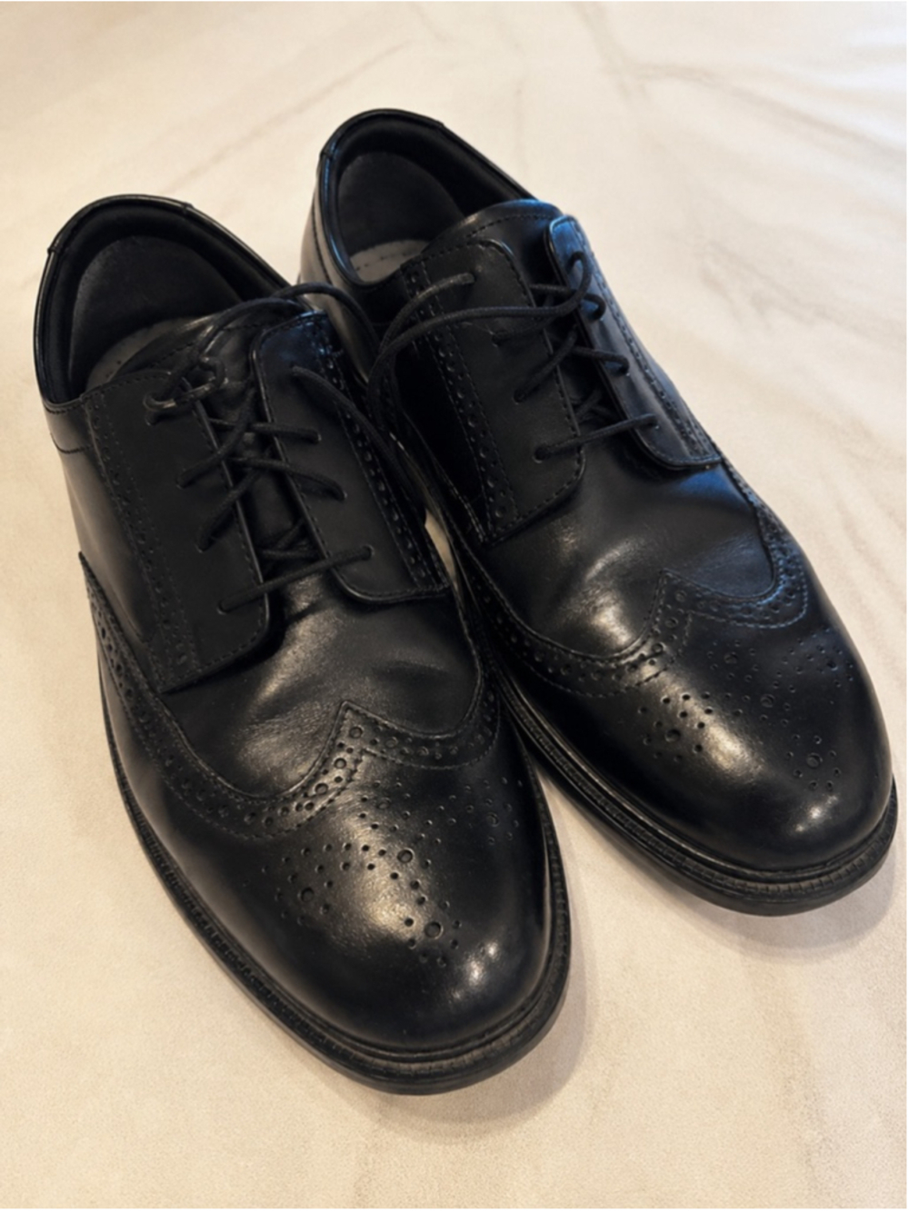 Nunn Bush Men’s Wingtip Oxford Dress Shoes Size 13M Black Leather Comfort Gel